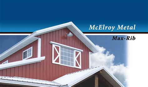 mcelroy max rib|McElroy Metal, Inc. MAX.